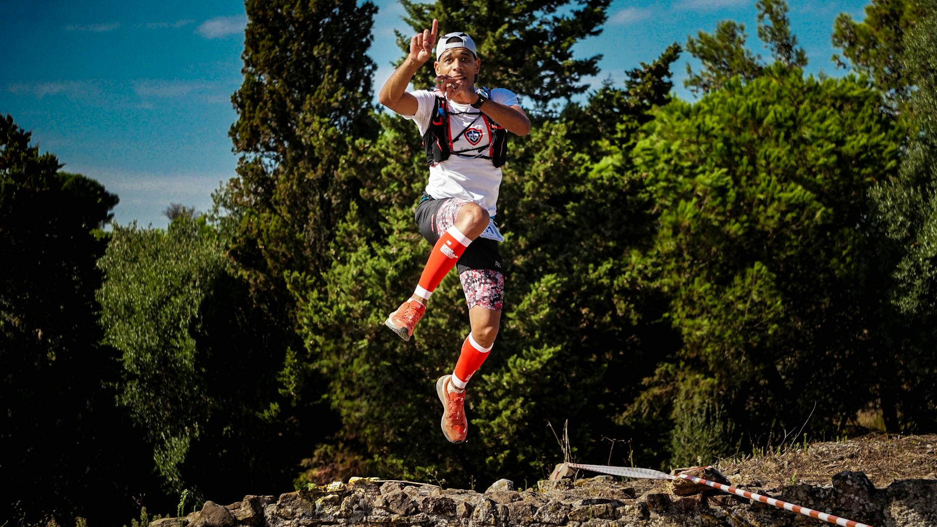 photo of man jumping