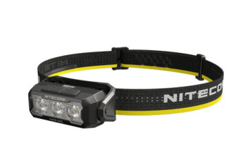 The Nitecore HA15 UHE headlamp.